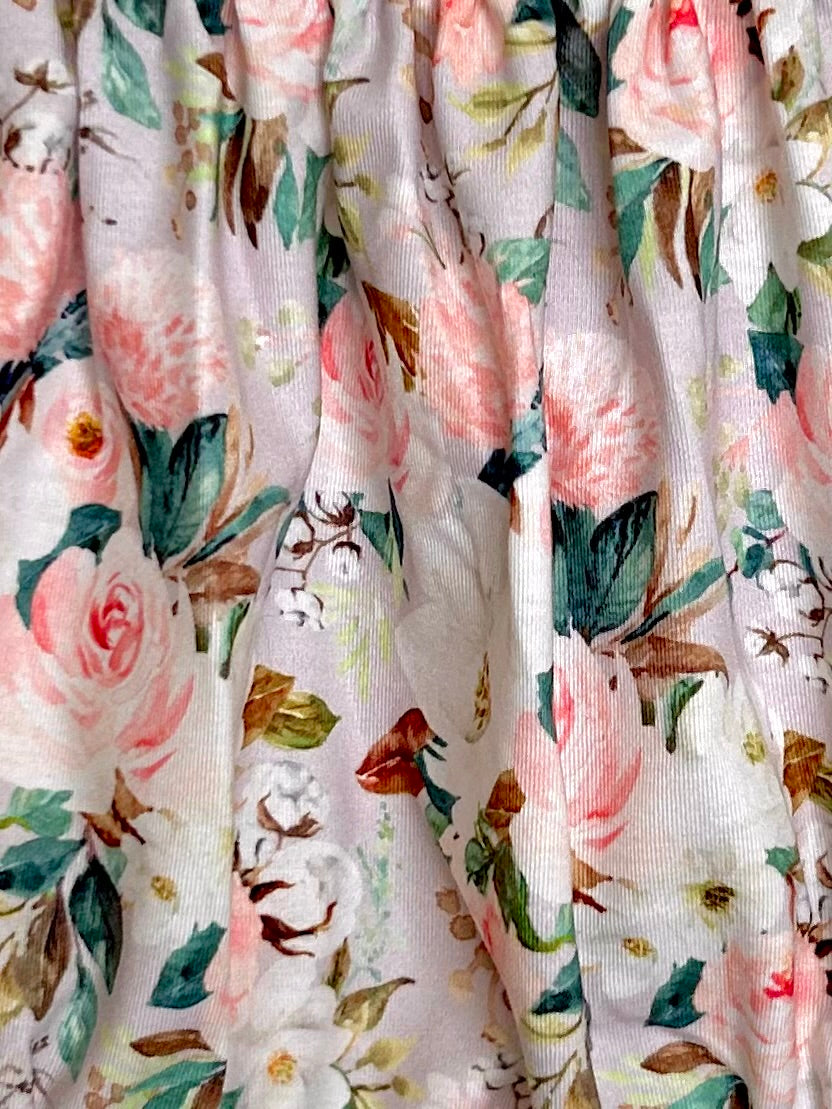 Blush and Grey-Green Floral