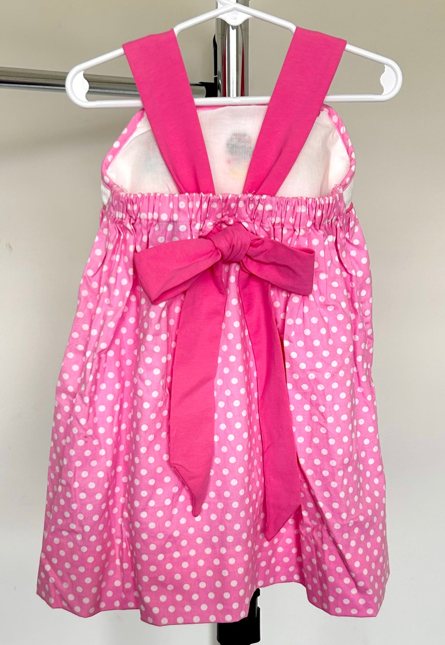 Pink Polka Dotted Smocked Princesses