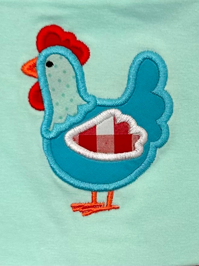 Red Gingham and Mint Chicken