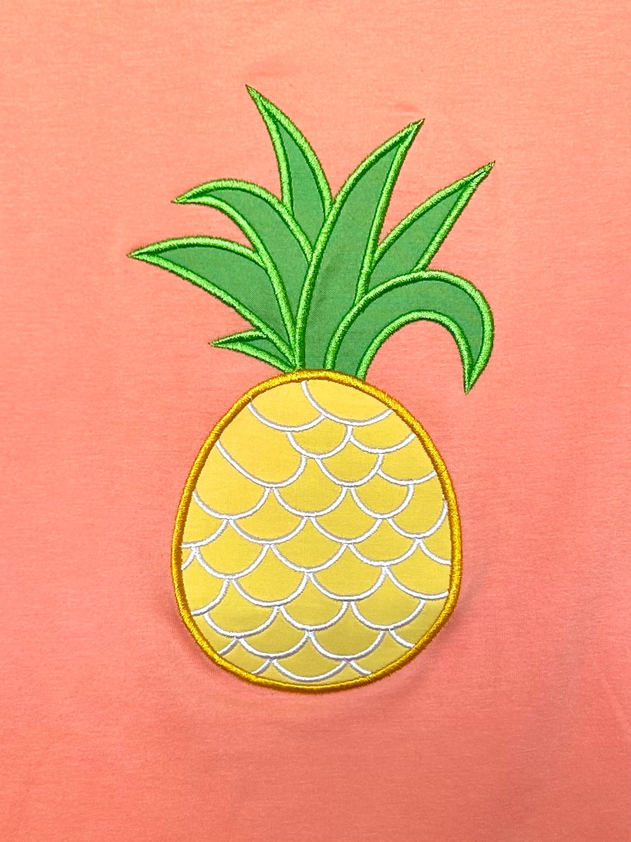 Melon Orange and Yellow Gingham Pineapple