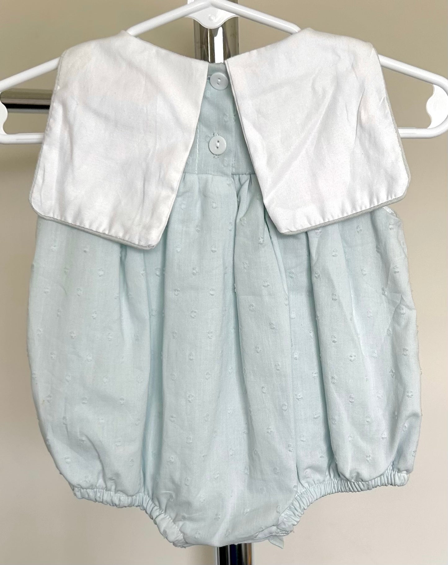 Pale Blue Swiss Dot Thank Heaven For Little Boys