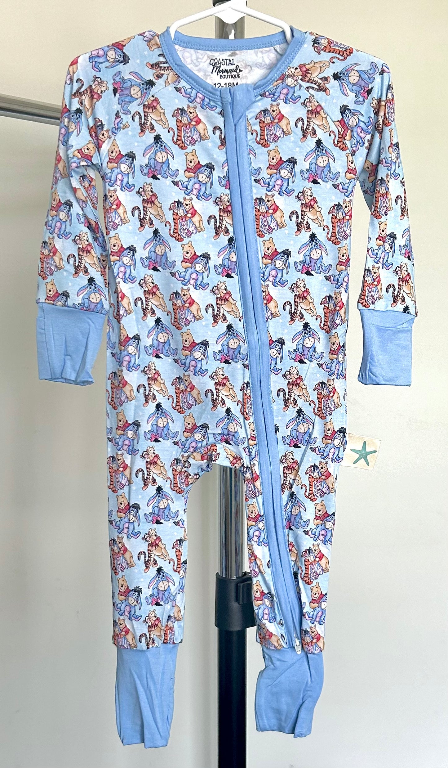 Light Blue Hundred Acre Woods Pals Bamboo Loungewear