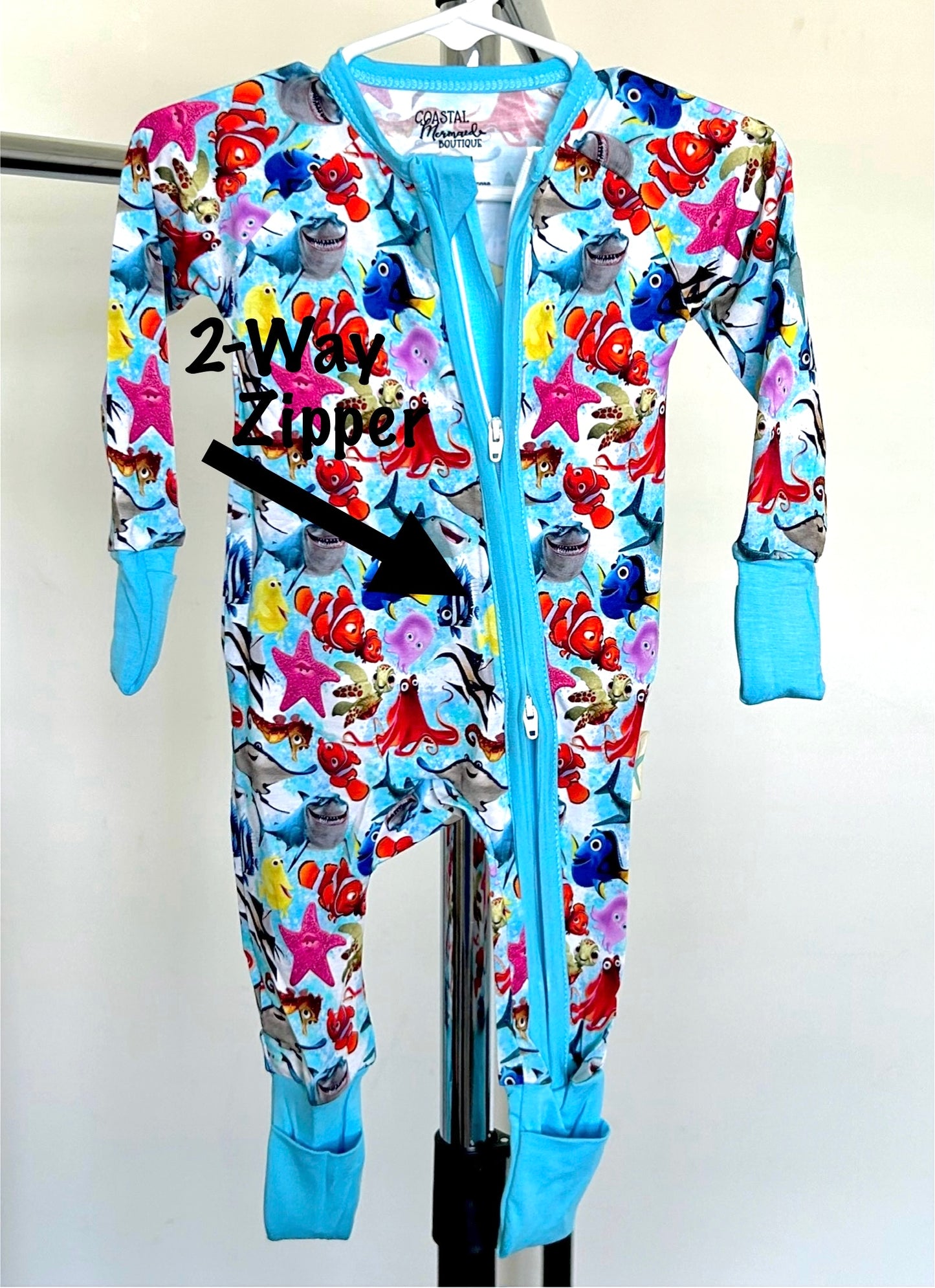 Blue Forgetful Fish and Friends Bamboo Loungewear