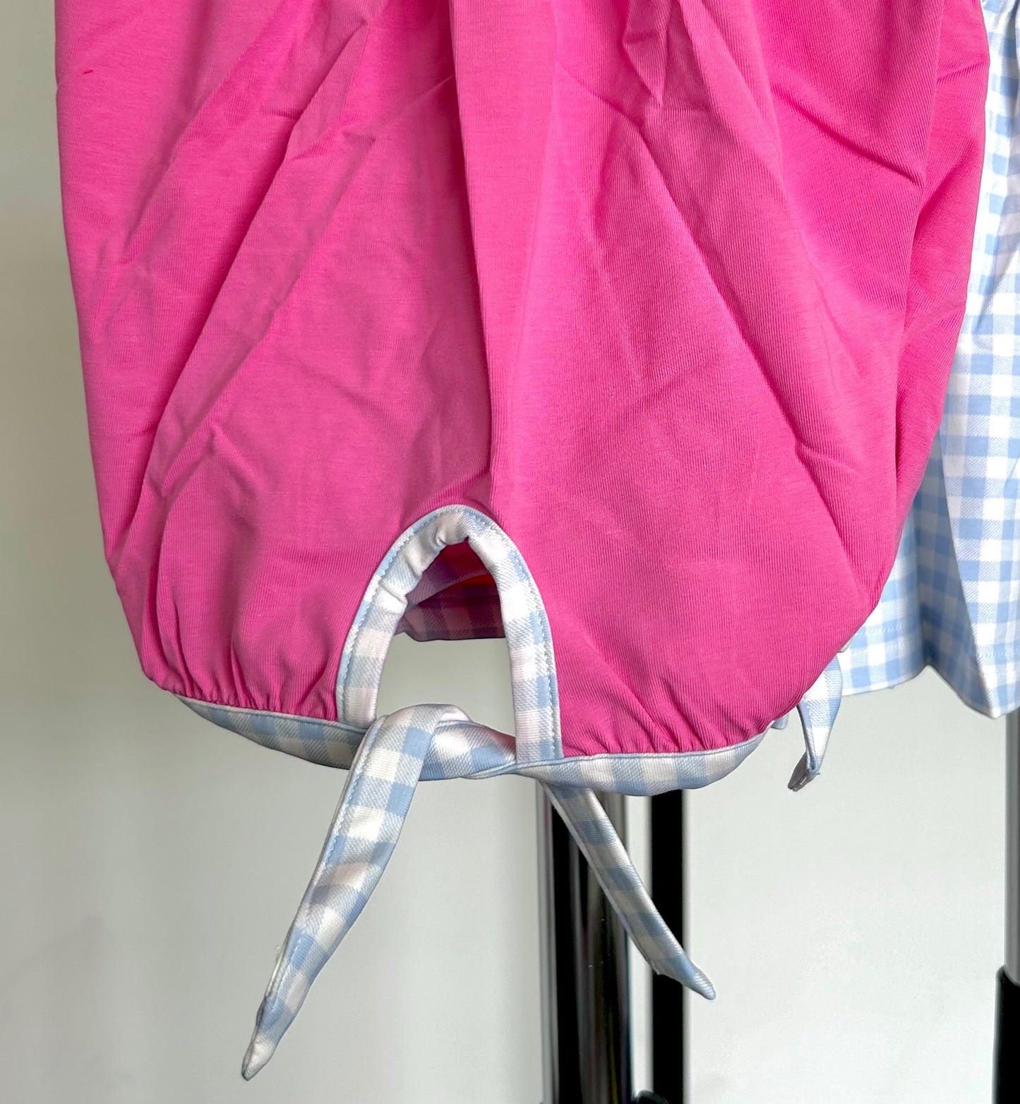 Watermelon, Wagon, Pup Smocked Gingham