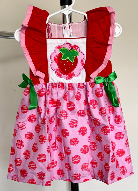 Pink and Red Scalloped Strawberry