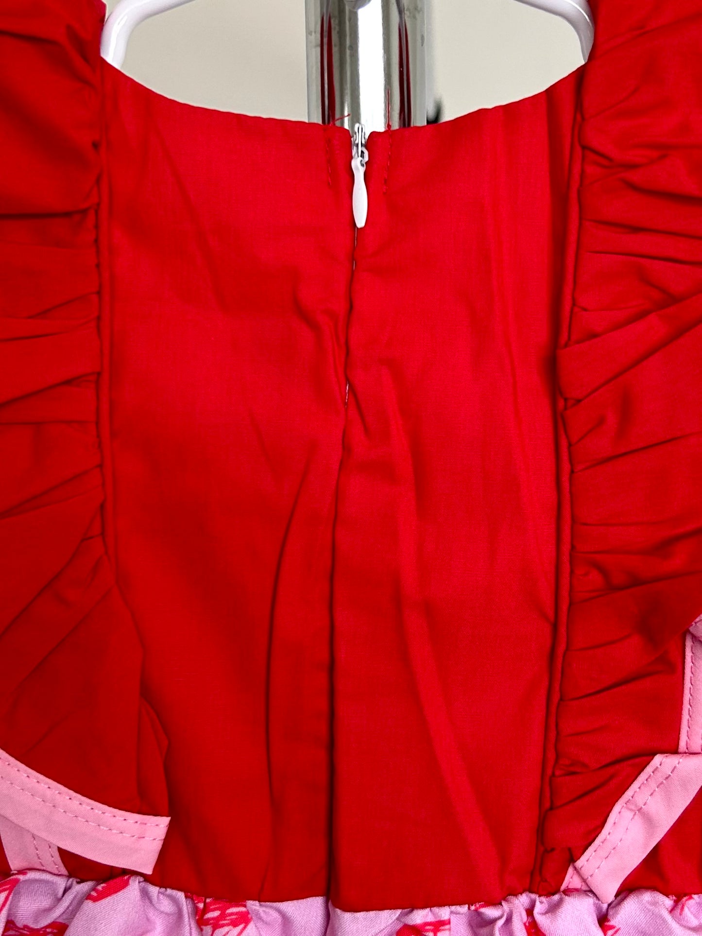 Pink and Red Scalloped Strawberry