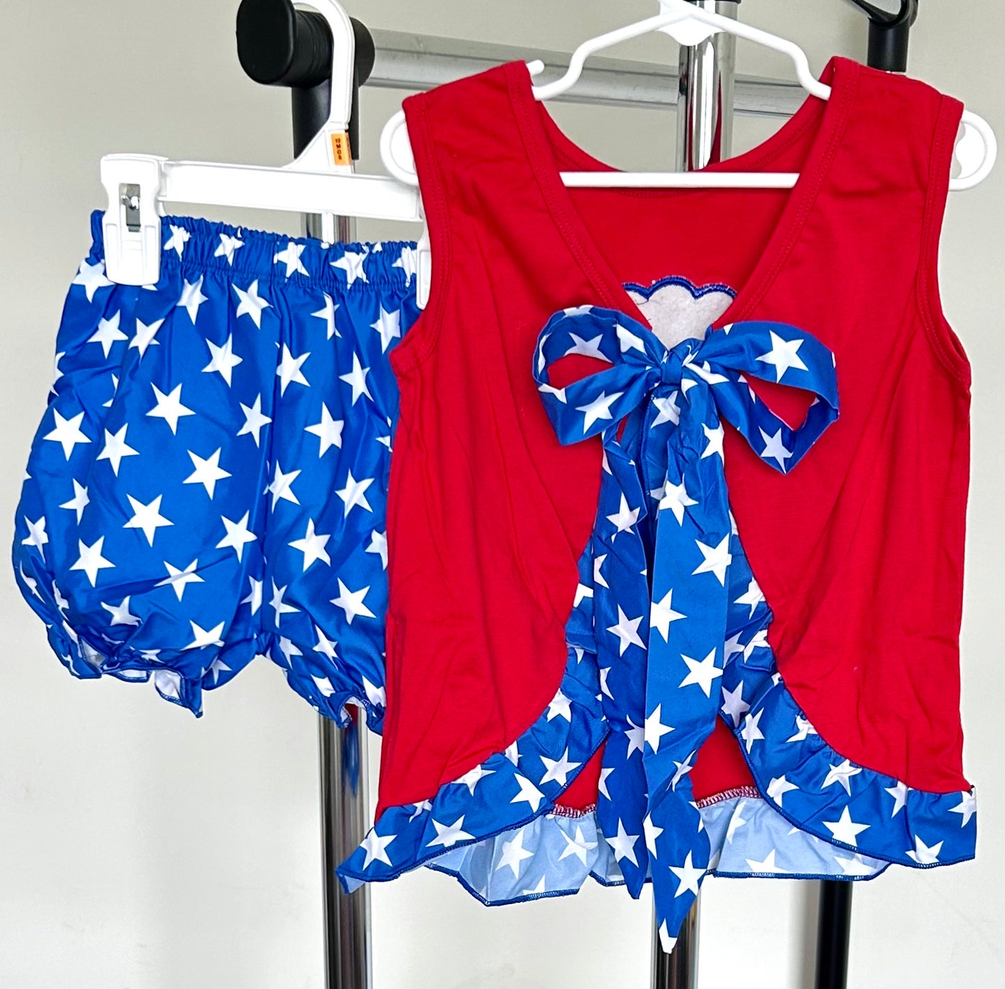 Red and Royal Stars God Bless America
