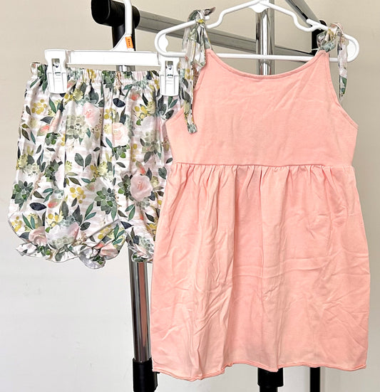 Peach with Green Floral
