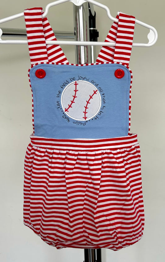 “Be The Field….” Blue and Red Striped Baseball Verse