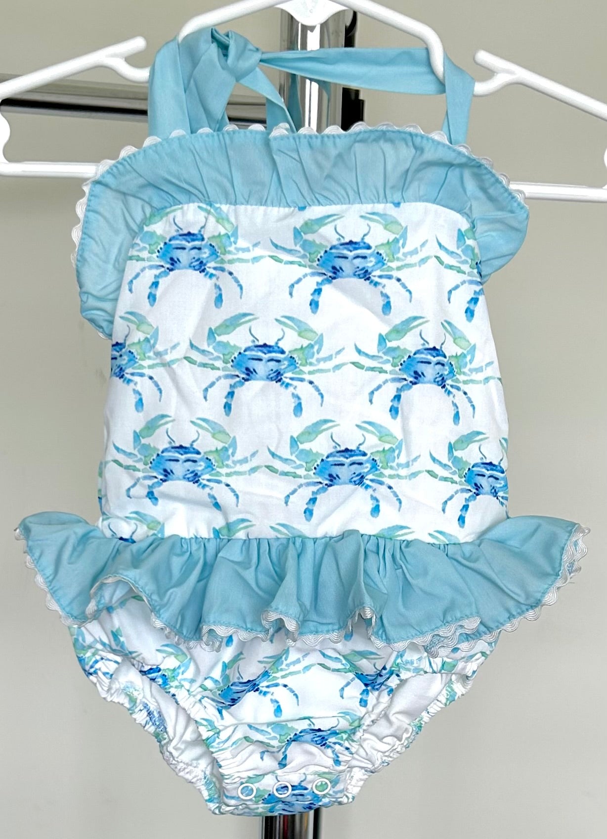 Blue Alaskan Crabs Family Swim