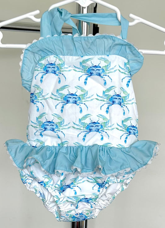 Blue Alaskan Crabs Family Swim