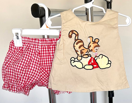 Khaki and Red Gingham Hunny Friends