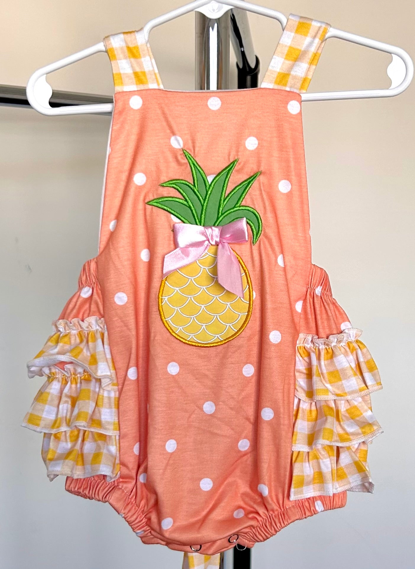 Melon Orange Polka Dot and Yellow Pineapple