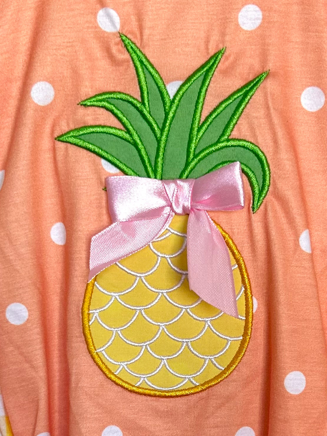 Melon Orange Polka Dot and Yellow Pineapple