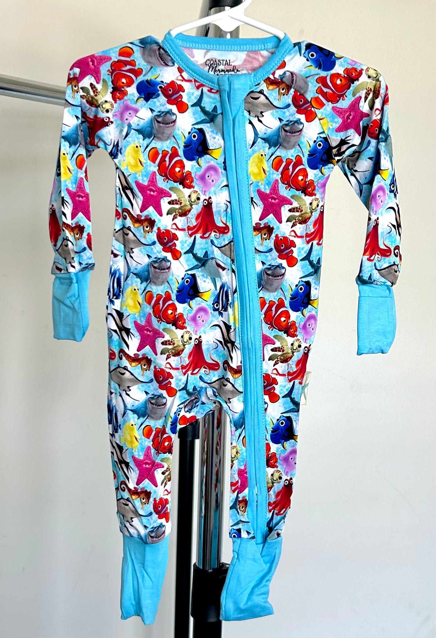 Blue Forgetful Fish and Friends Bamboo Loungewear