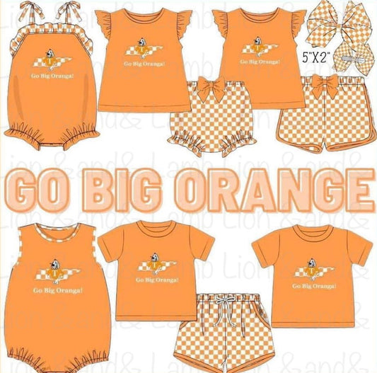 Go Big Orange Checkerboard Series